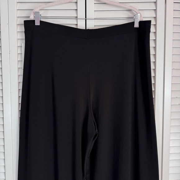 Sympli Frame Full Wide Leg High Rise Black Pant Pull On Full Length Size 18 NWT - Picture 7 of 8